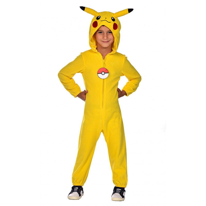 Pokemon Pikachu Maskeraddräkt Barn 4-10 år