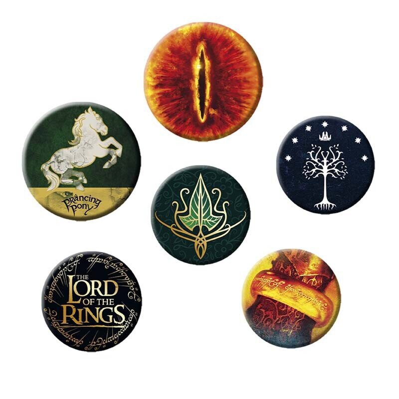 The Lord of the Rings - Knappar 6-pack