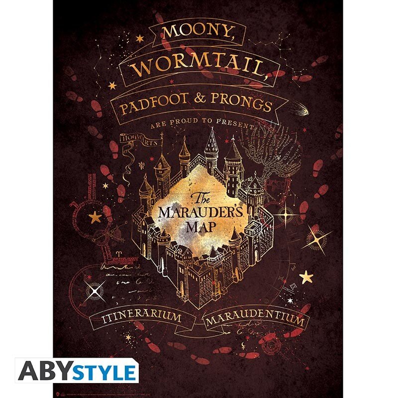 Posters - Harry Potter Crest & Marauder´s Map 2-pack