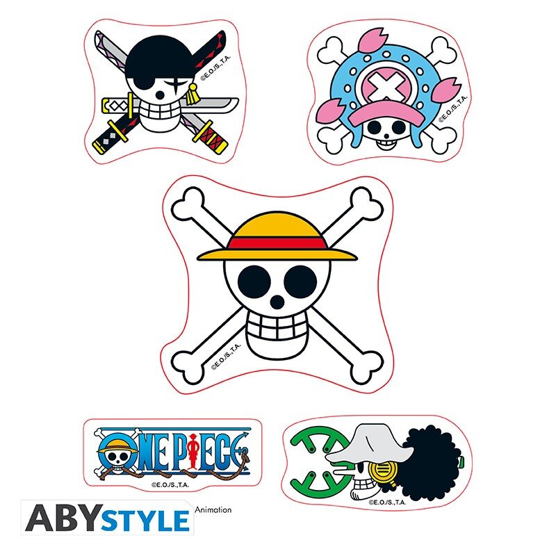 One Piece - Klistermärken Straw Hat Crew 10-pack