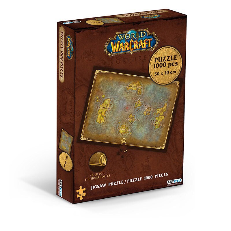 World of Warcraft - Pussel Aseroth´s Map 1000 bitar