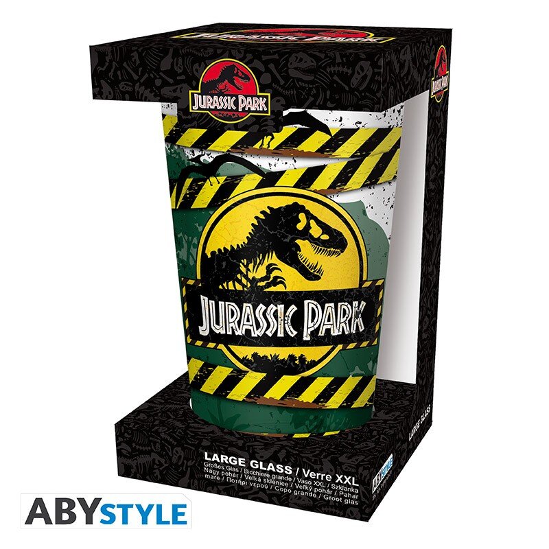 Jurassic Park - Dricksglas Danger High Voltage 40 cl