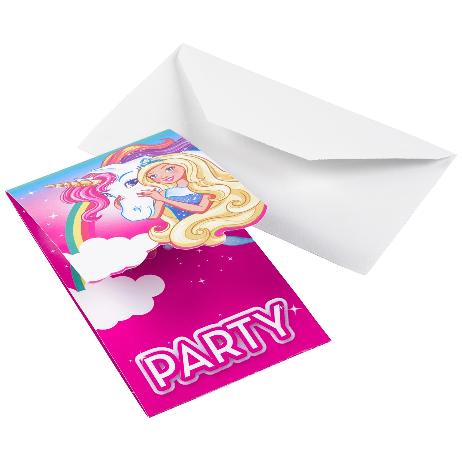 Barbie Dreamtopia - Inbjudningskort 8-pack