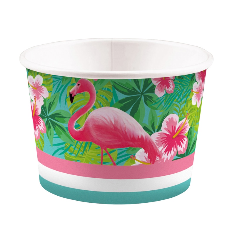 Flamingo Paradise Glassbägare 8-pack