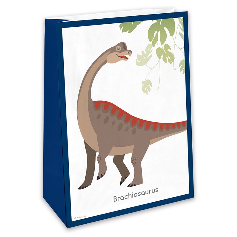 Happy Dinosaur - Kalaspåsar i papper 4-pack