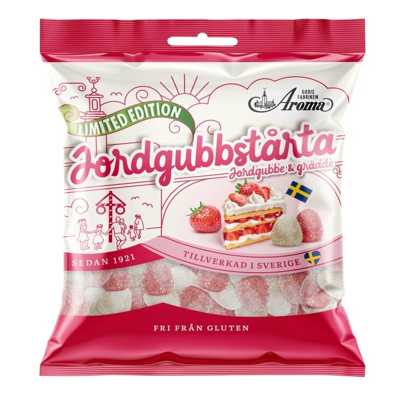 Aroma Jordgubbstårta 125 gram