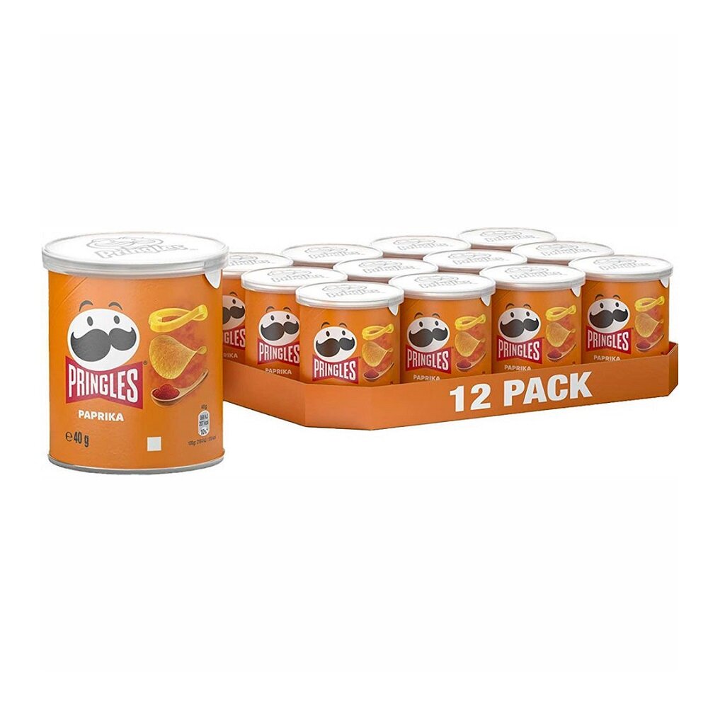 Pringles Paprika 40 gram 12-pack