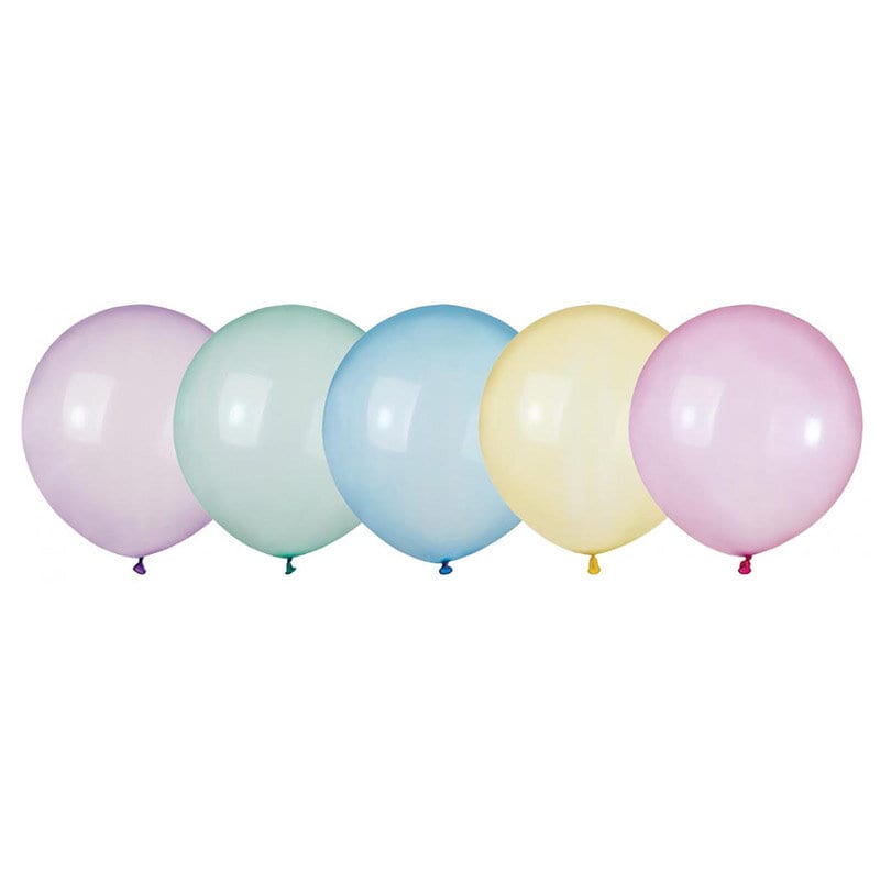 Ballonger, Crystal Pastellrainbow 48 cm 25-pack