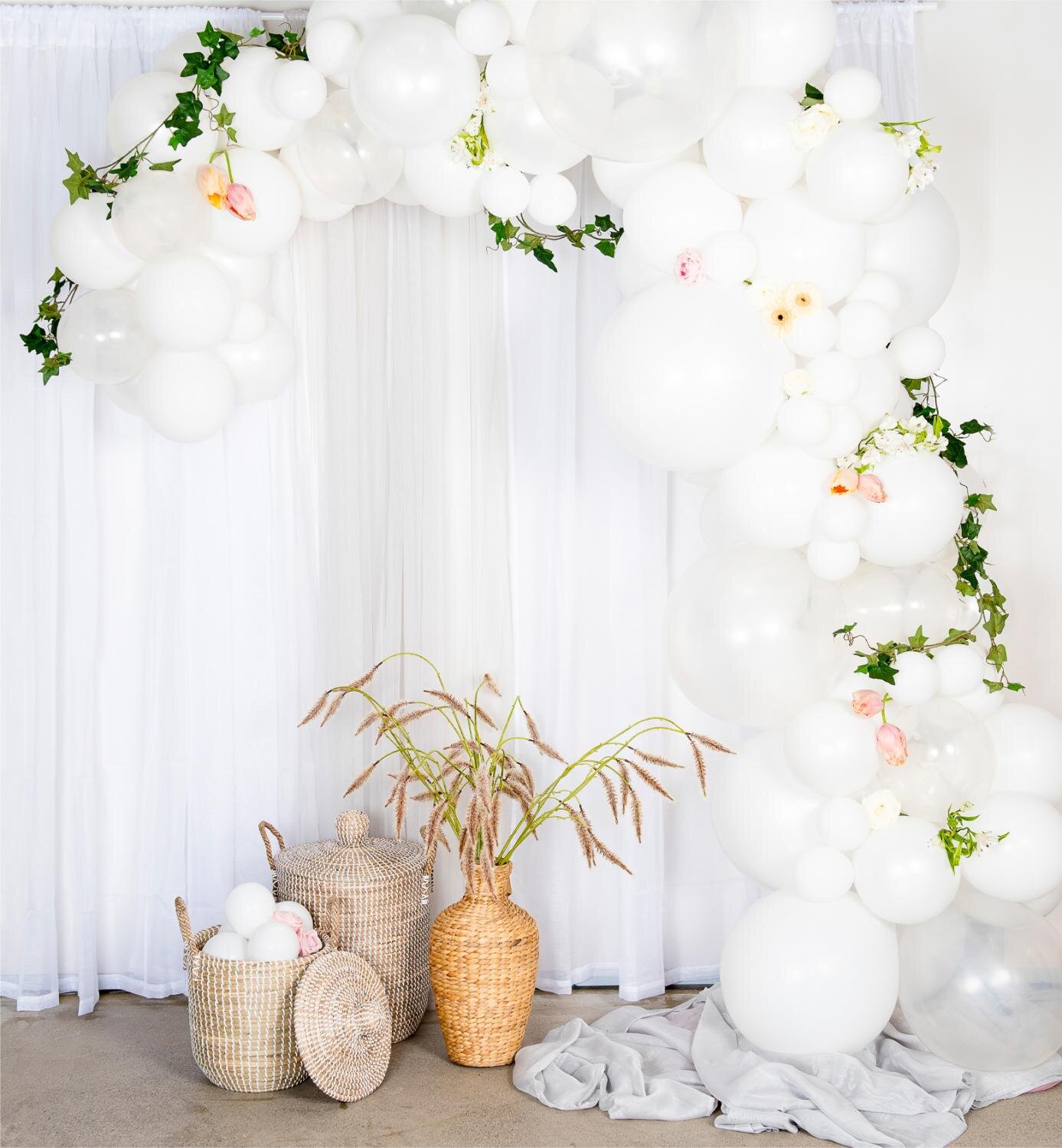 DIY Ballongbåge Vit