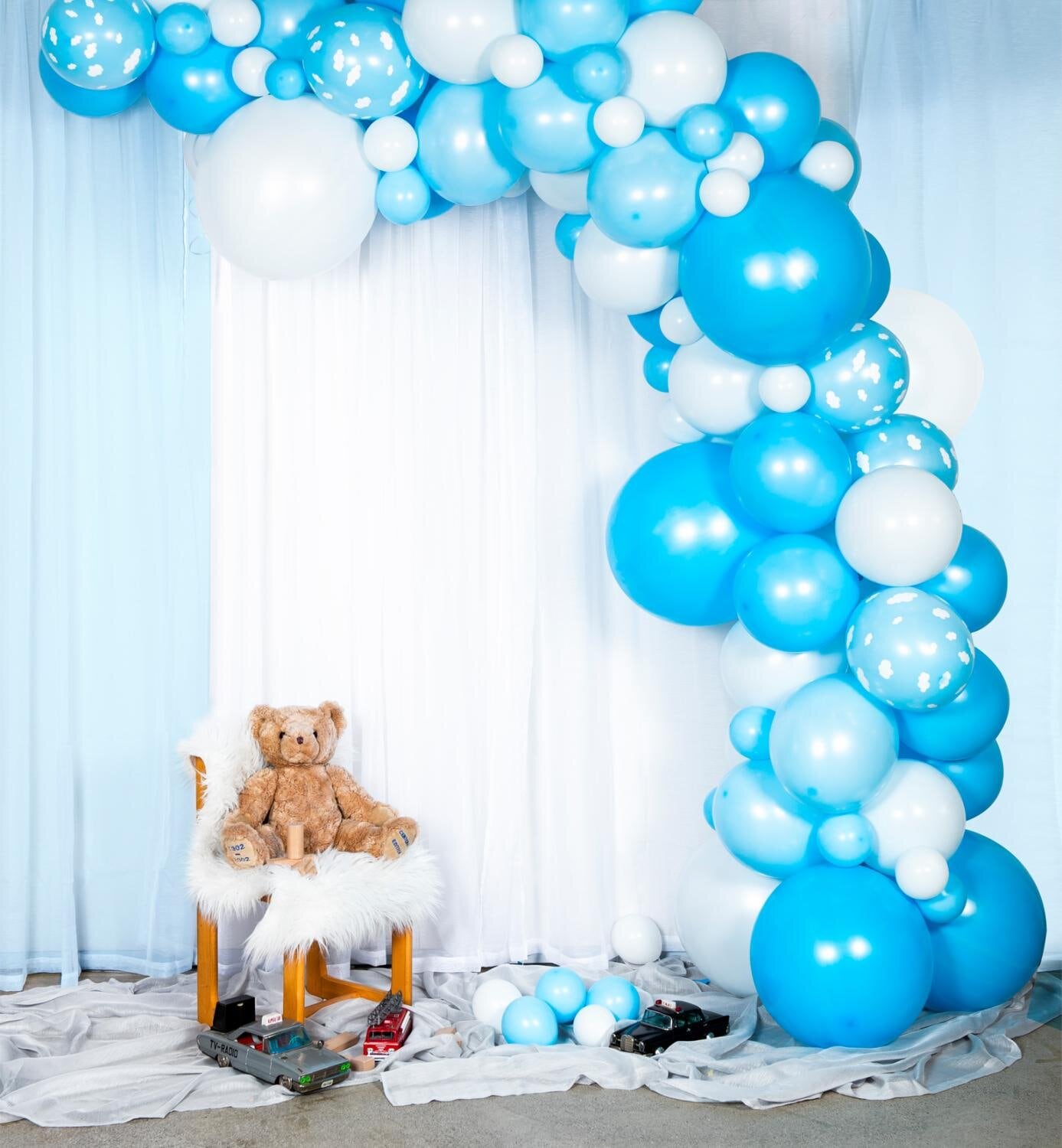 DIY Ballongbåge Baby Blue