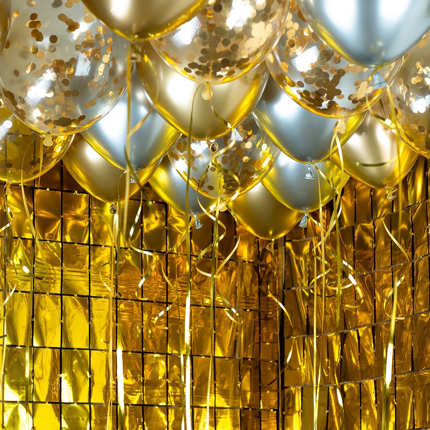 Ballongkit till tak - Guld Glamour