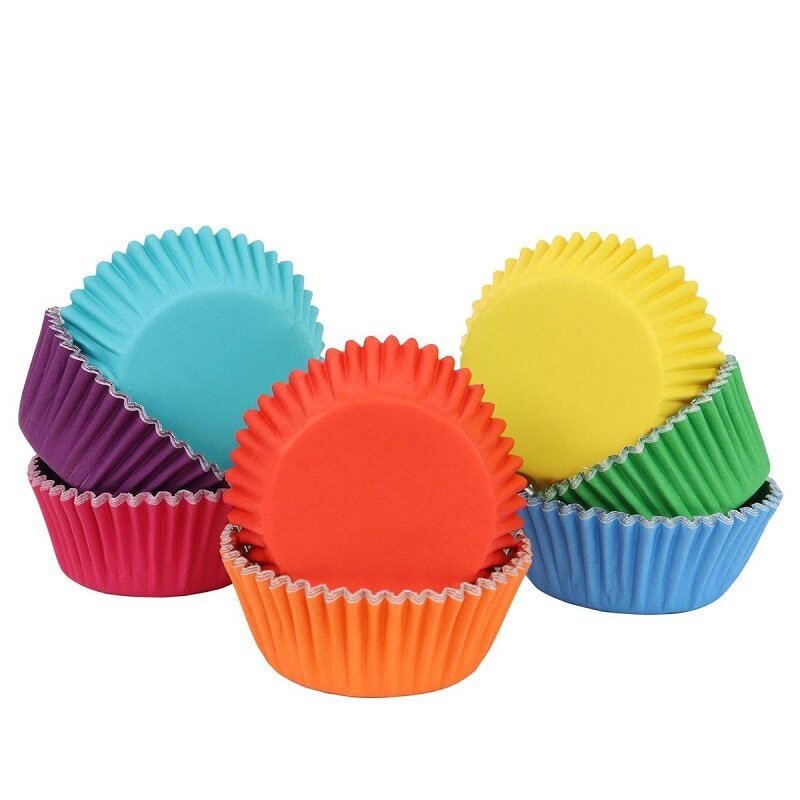 PME - Muffinsformar i Regnbågsfärger 100-pack