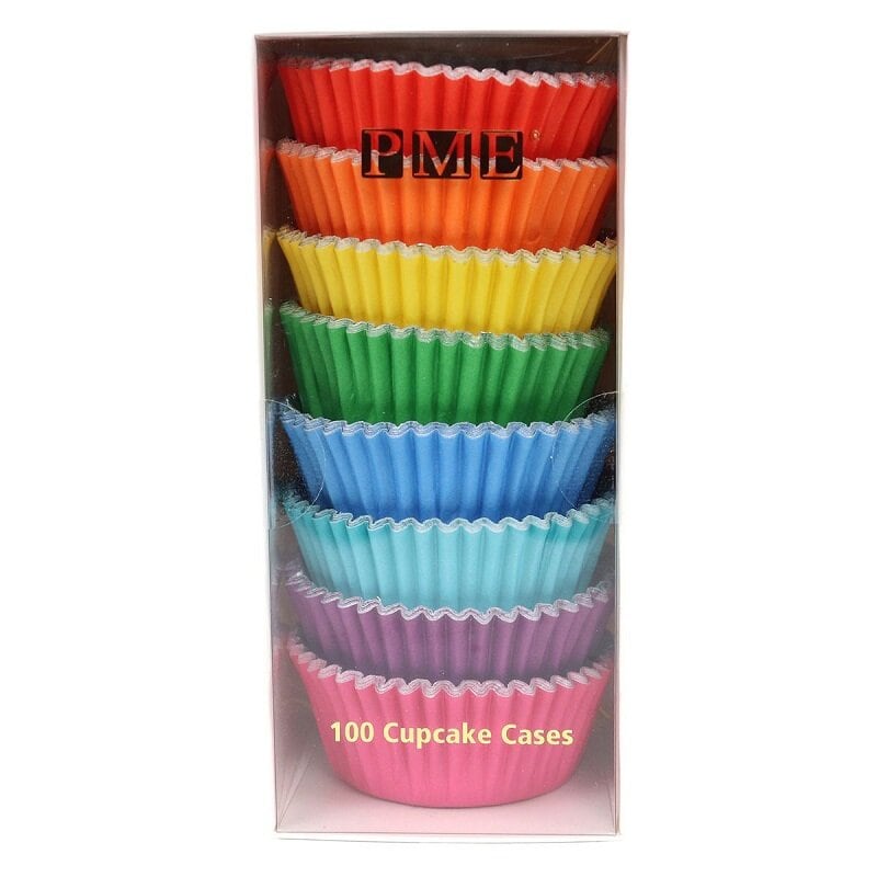 PME - Muffinsformar i Regnbågsfärger 100-pack