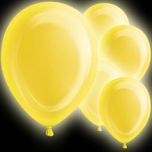 LED-Ballonger, Gula 5-pack