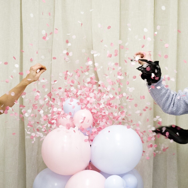 DIY Ballongpelare - Gender Reveal