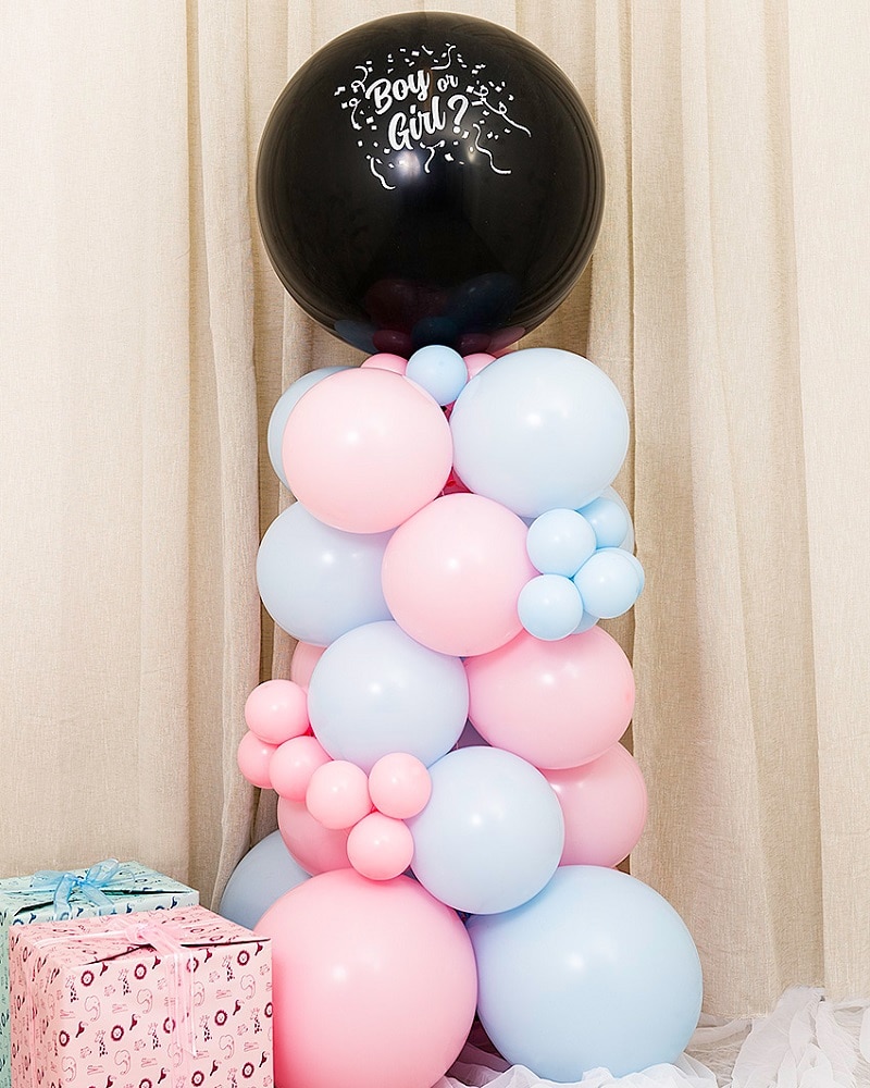 DIY Ballongpelare - Gender Reveal