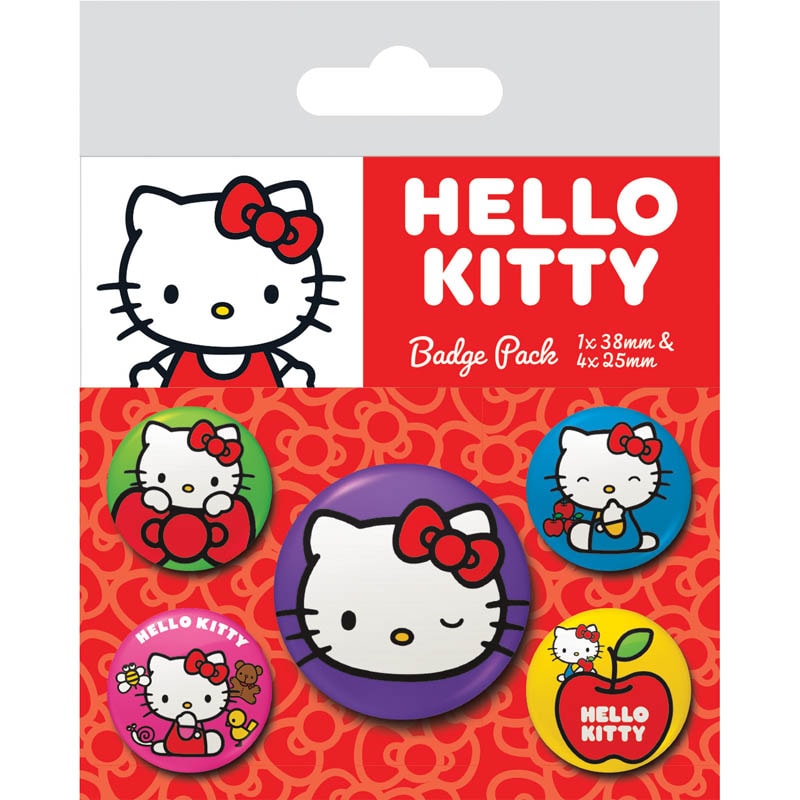 Hello Kitty - Knappar 5-pack
