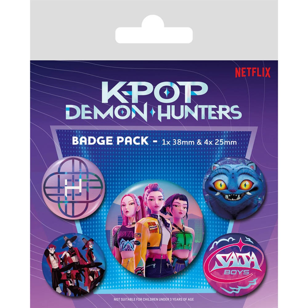 K-Pop Demon Hunters Knappar 5-pack