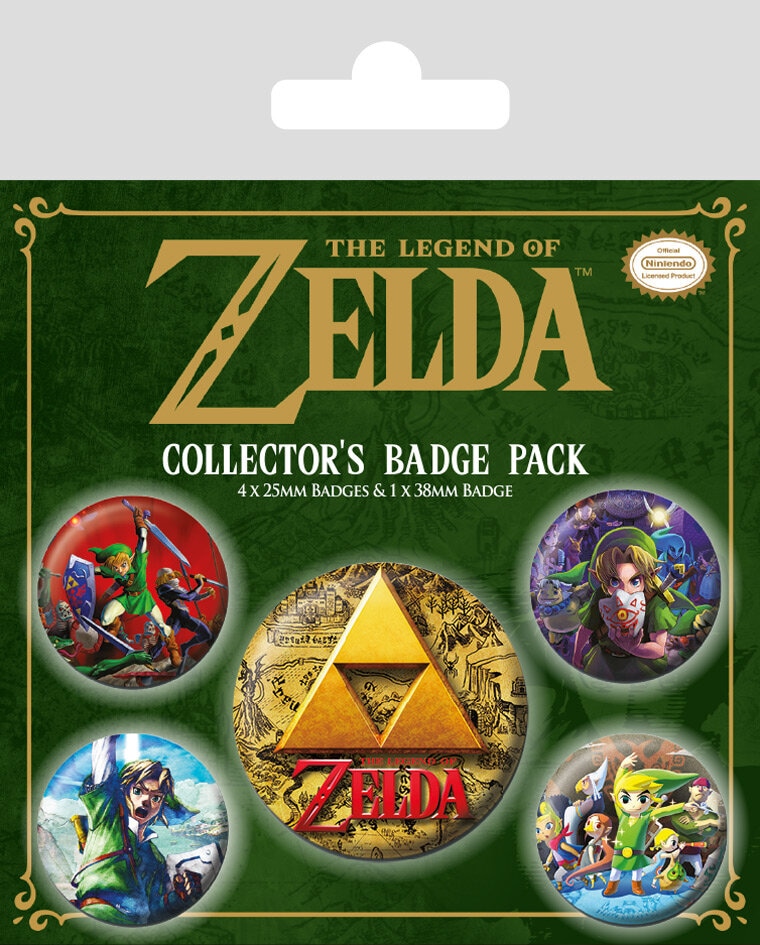 Zelda - Knappar Klassiska 5-pack