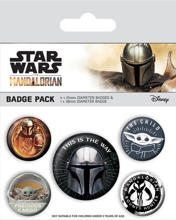 The Mandalorian - Knappar 5-pack