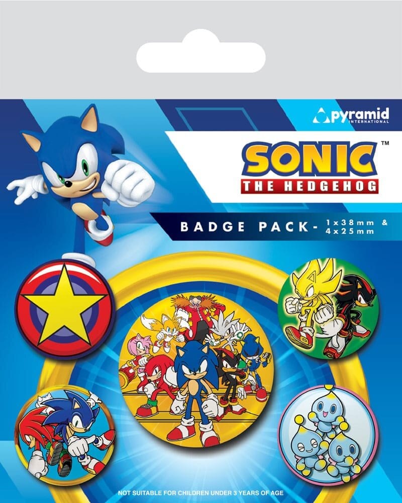 Sonic the Hedgehog - Knappar 5-pack
