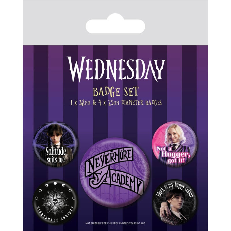 Wednesday - Knappar 5-pack