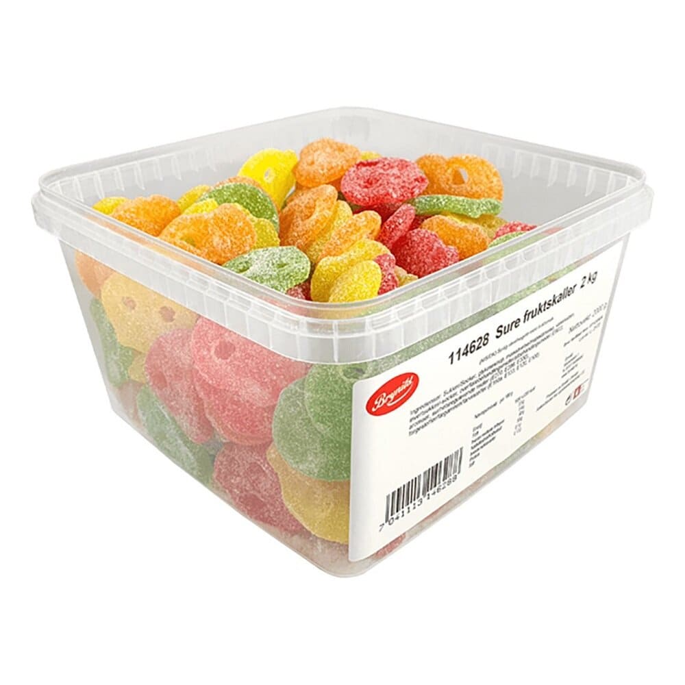 Brynild Sura Fruktskallar Storpack 2 kg