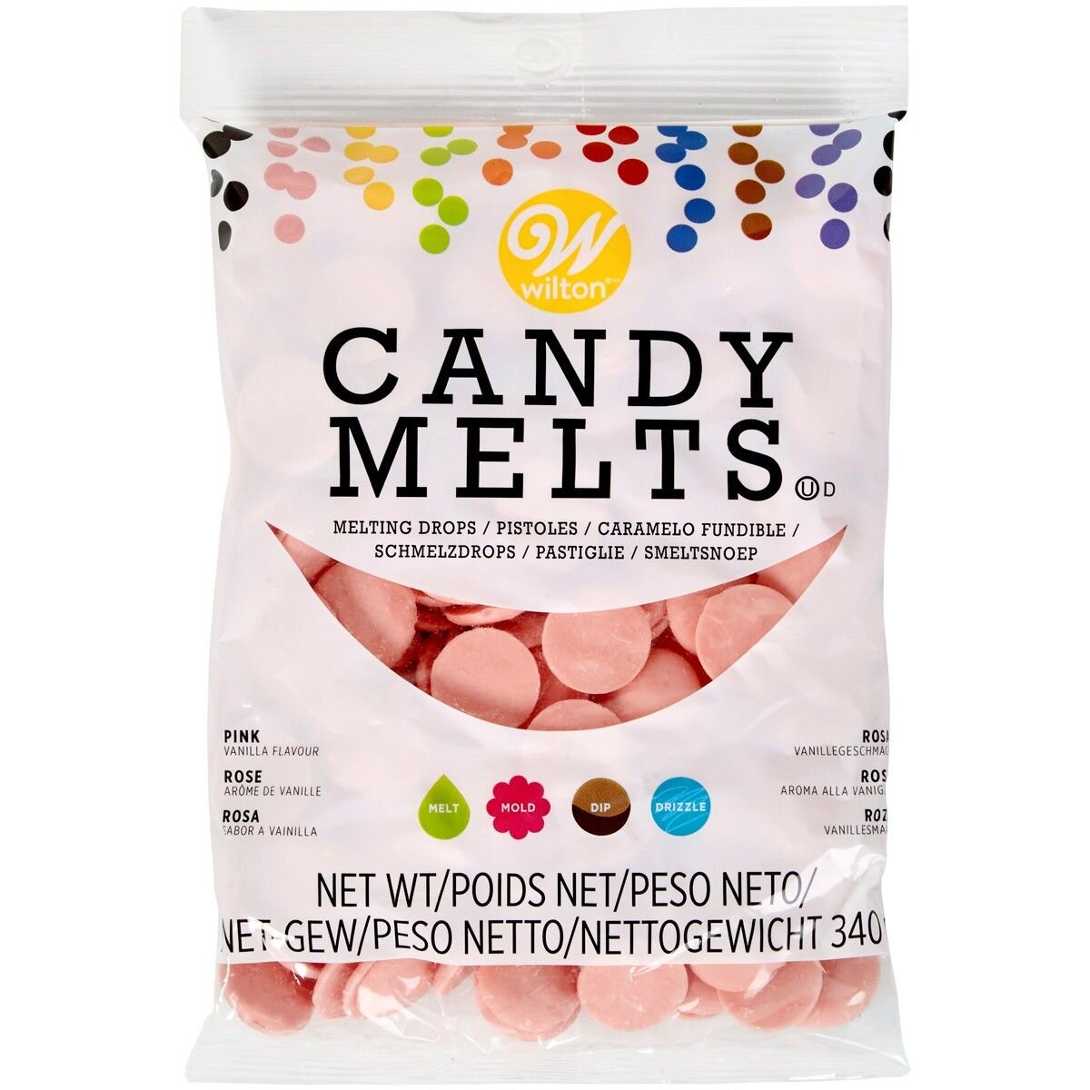 Wilton - Candy Melts rosa 340 gram