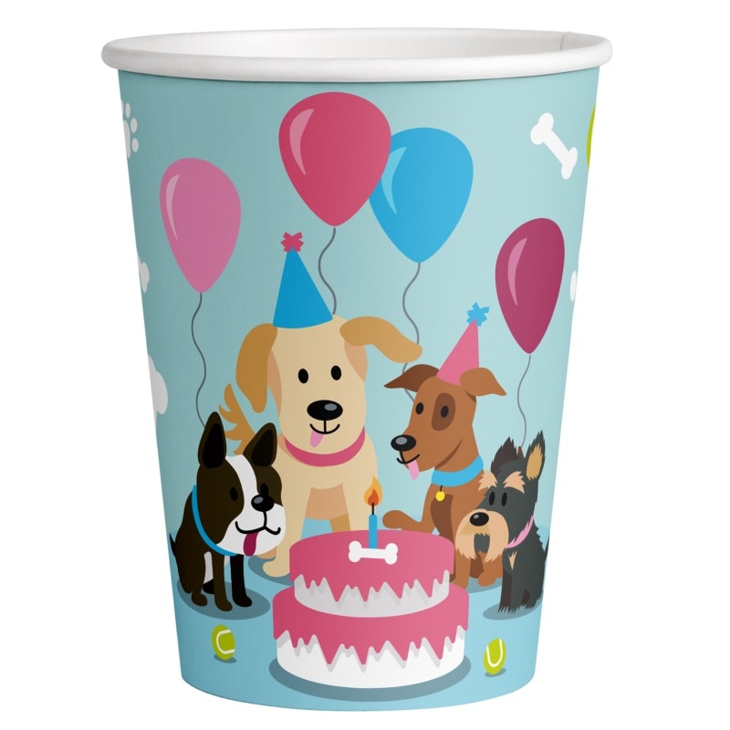 Dog Party - Pappmuggar 8-pack