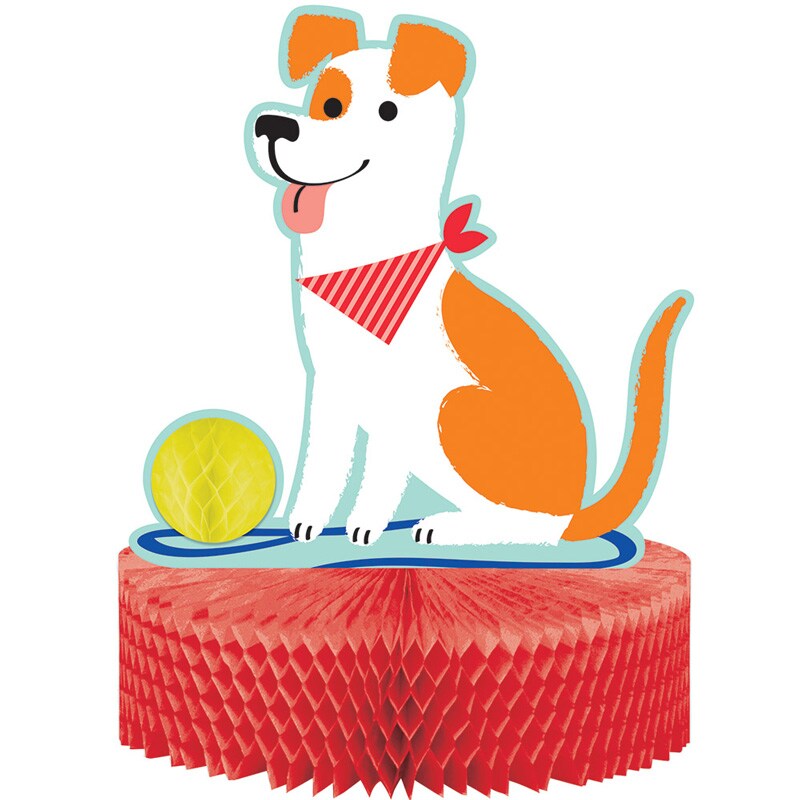 Dog Party - Bordsdekoration Honeycomb