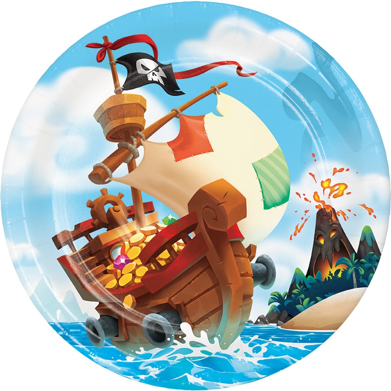 Pirates Treasure - Tallrikar 8-pack