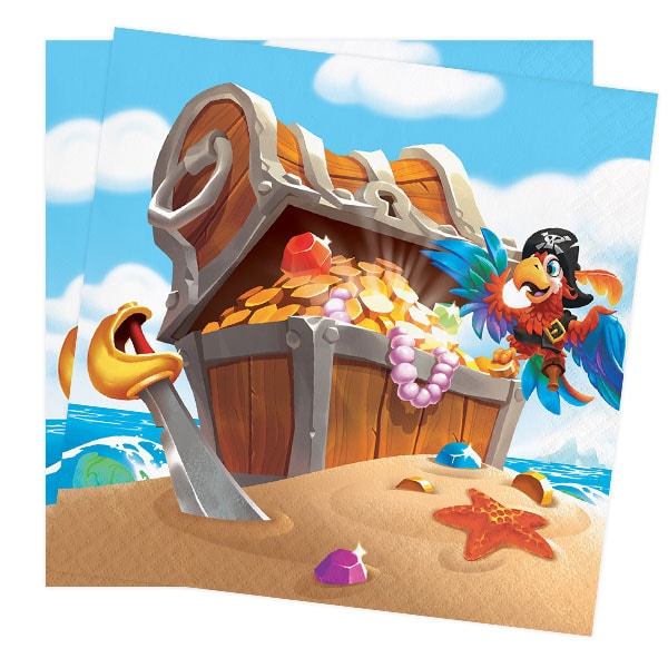 Pirates Treasure - Servetter 16-pack