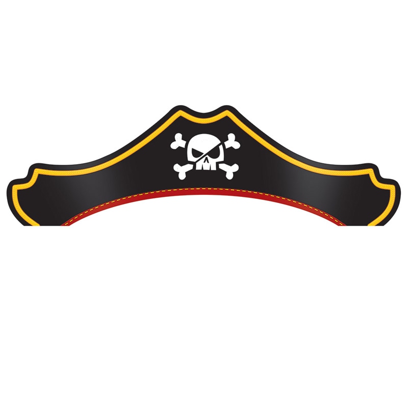 Pirates Treasure - Pirathattar i papp 8-pack
