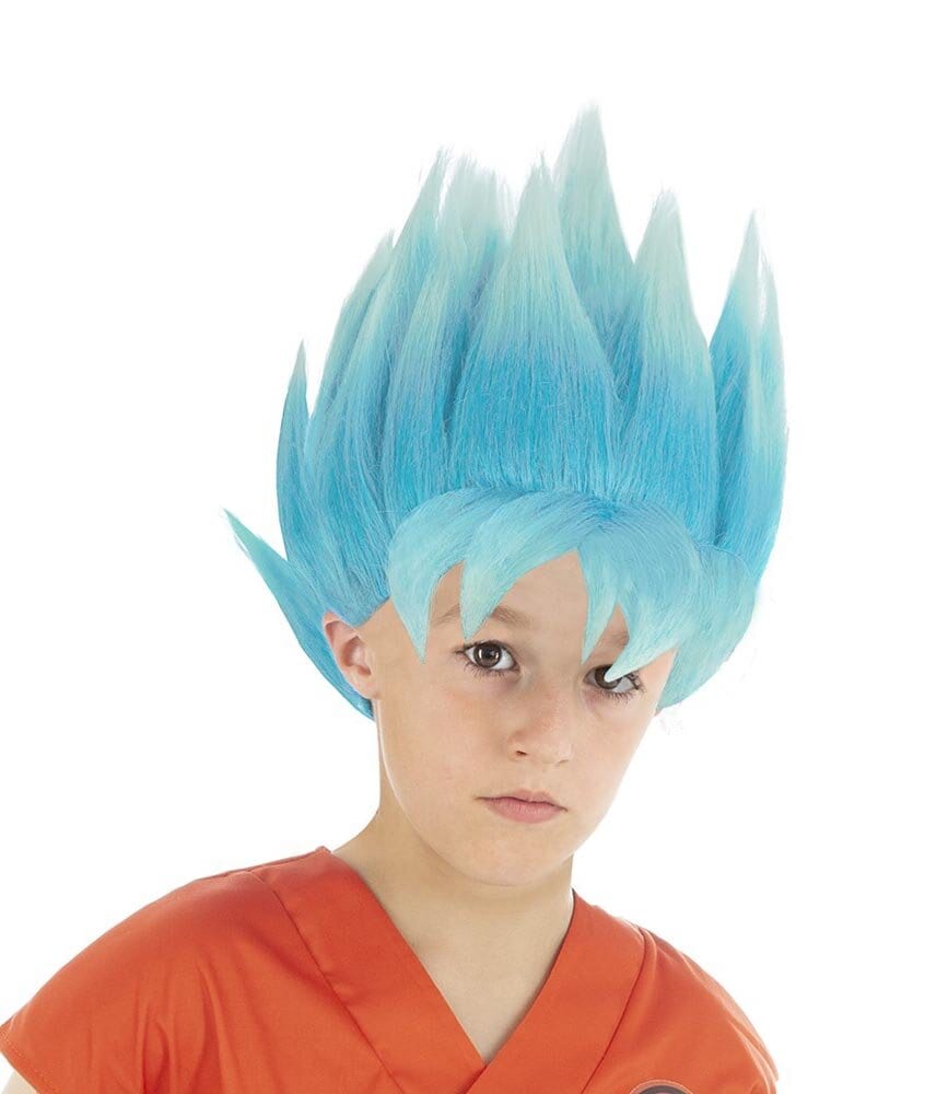 Dragon Ball - Peruk Goku Saiyan Blå