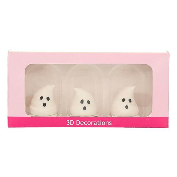 Sockerdekorationer, 3D Spöken 3-pack