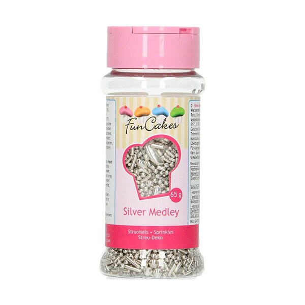 FunCakes - Strössel Silver Deluxe 65 gram