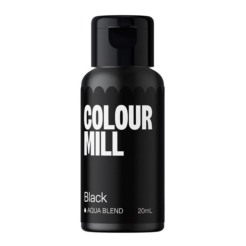 Colour Mill - Vattenbaserad ätbar färg svart 20 ml