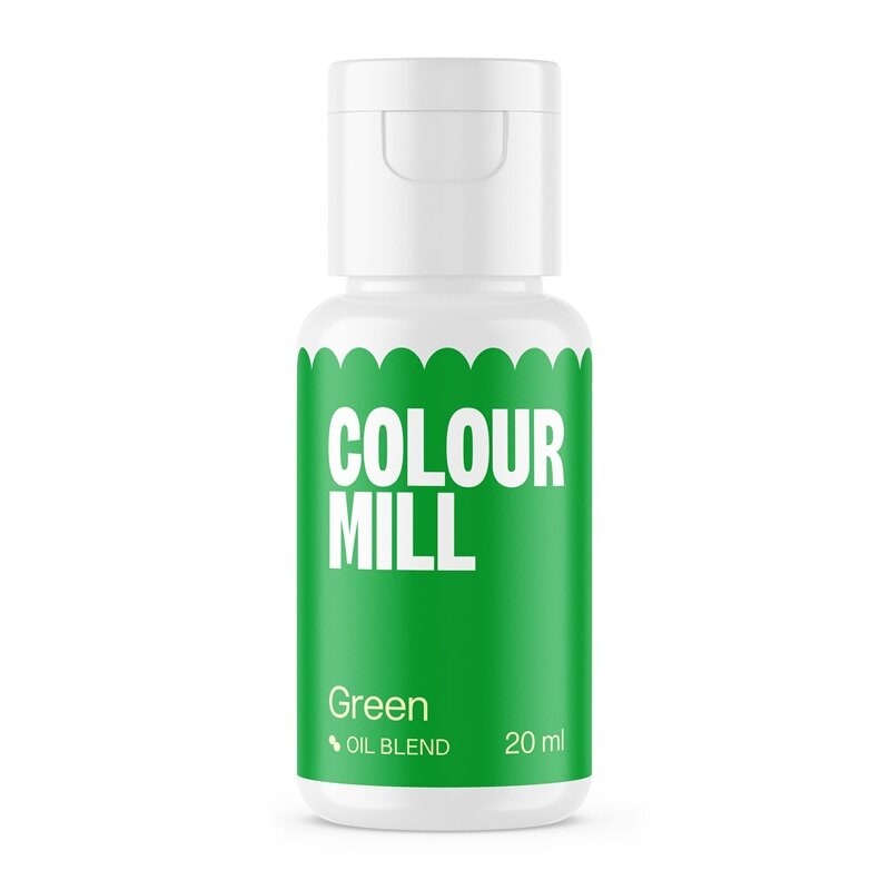 Colour Mill Oljebaserad ätbar färg grön 20 ml