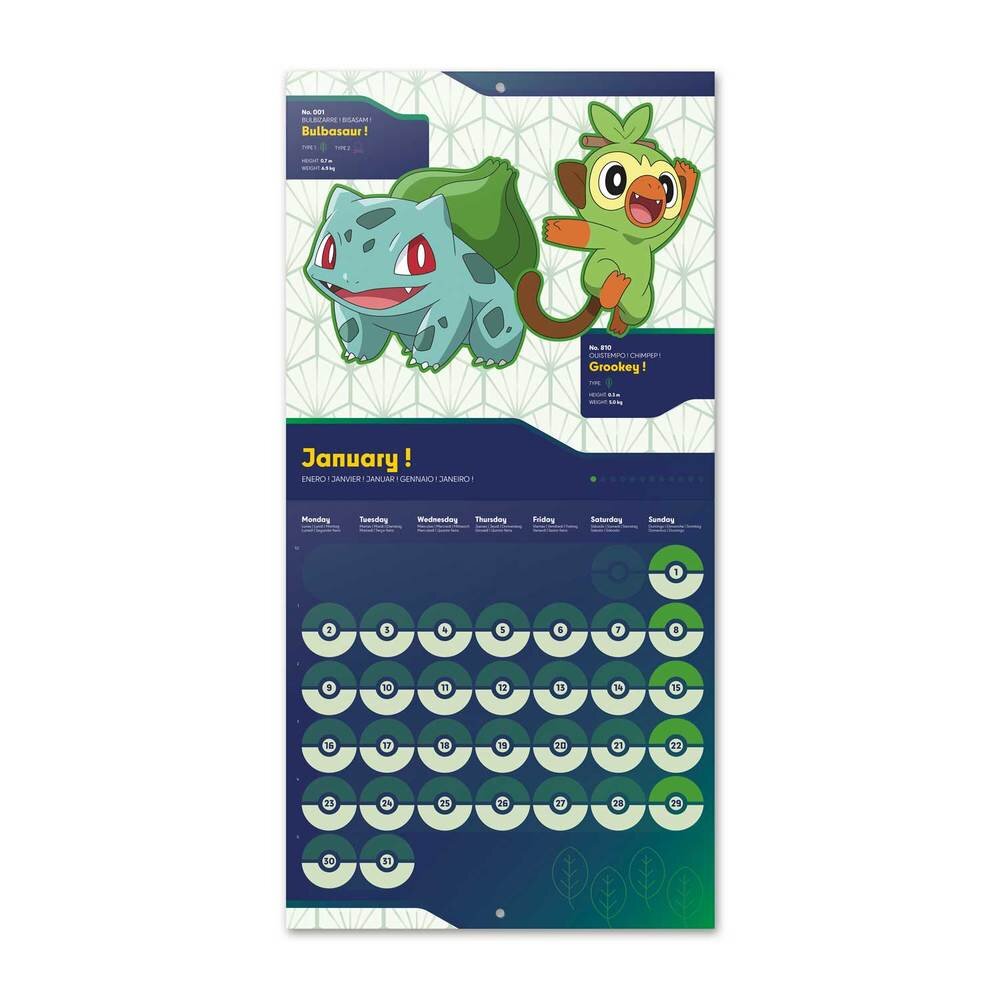 Pokémon Kalender - Almanacka 2023