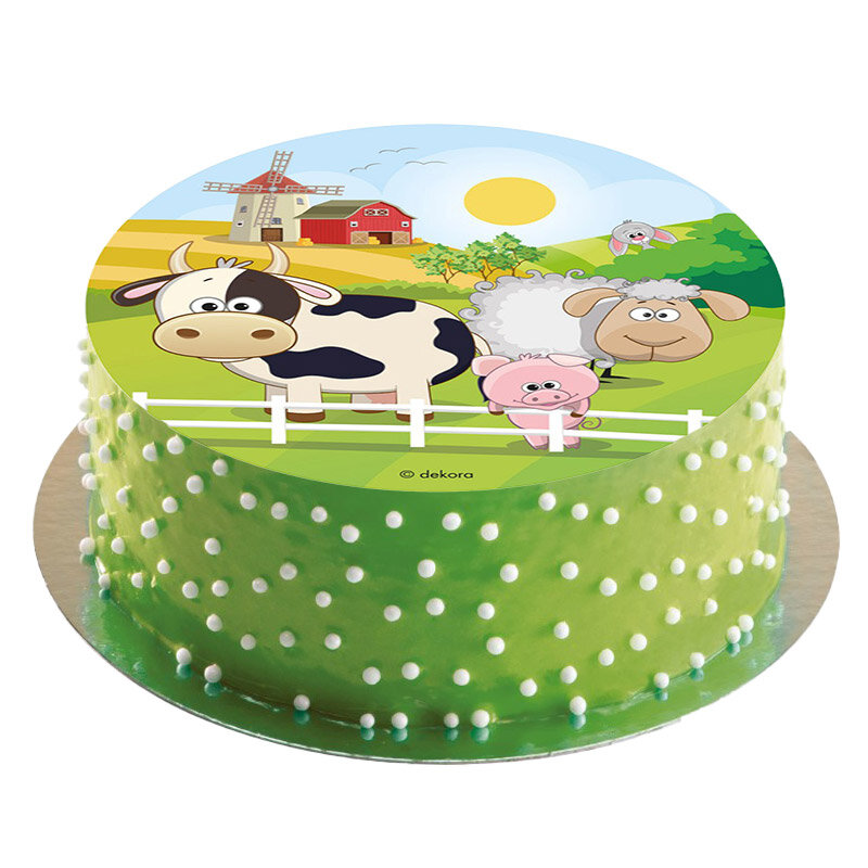 Tårtbild Bondgård - Oblat 20 cm