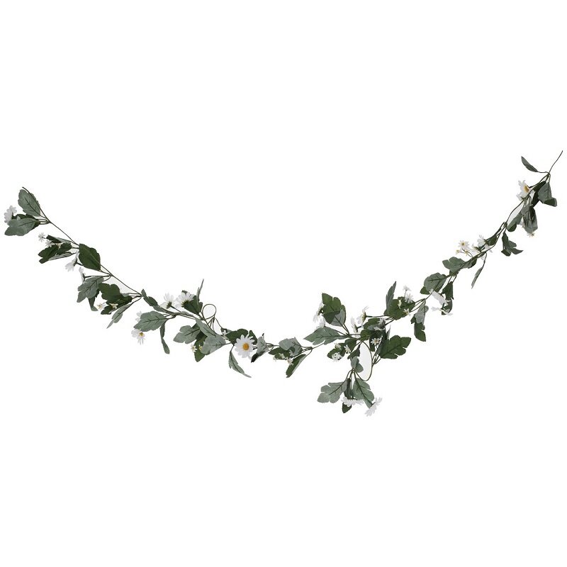 Konstgjord Blomstergirlang Prästkragar 180 cm
