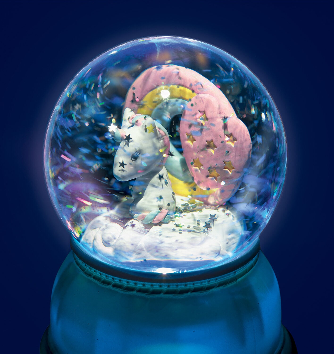 Nattlampa Glob - Enhörning 14 cm