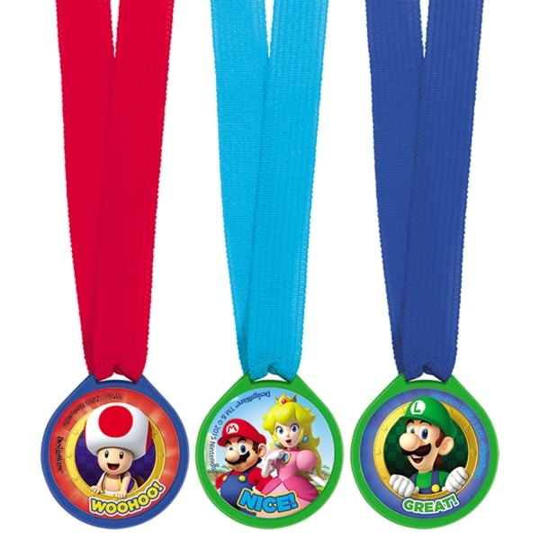 Super Mario - Medaljer 12-pack