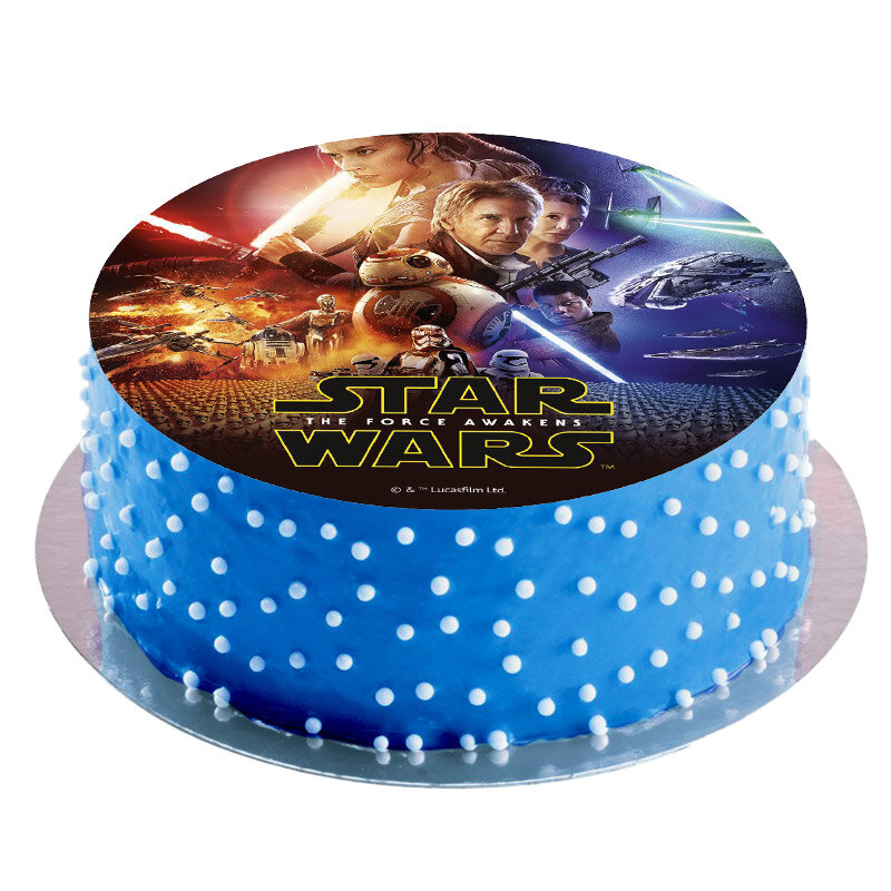 Tårtbild Star Wars, Sockerpasta 20 cm