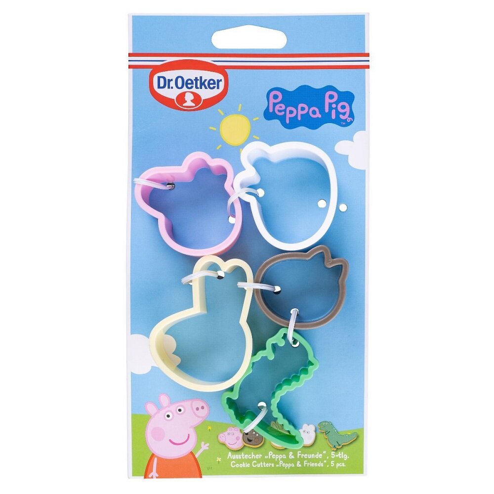 Peppa Pig - Kakformar Peppa med vänner 5-pack
