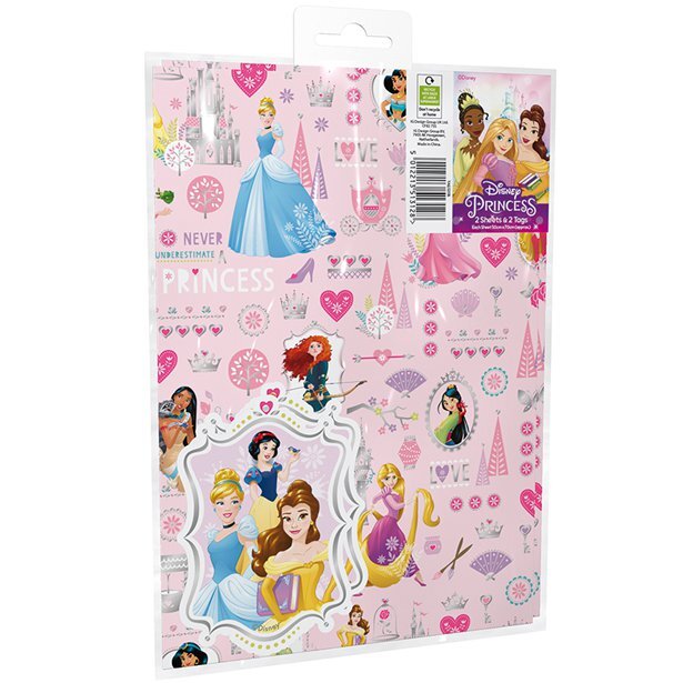 Presentpappersark - Disney Prinsessor