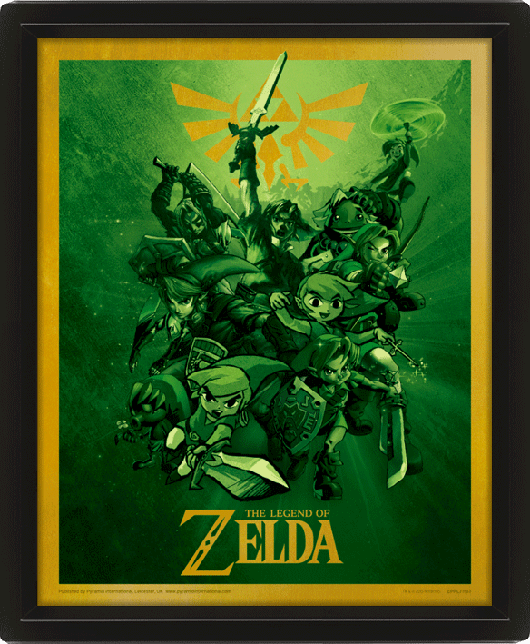 Zelda - 3D Canvas tavla Link