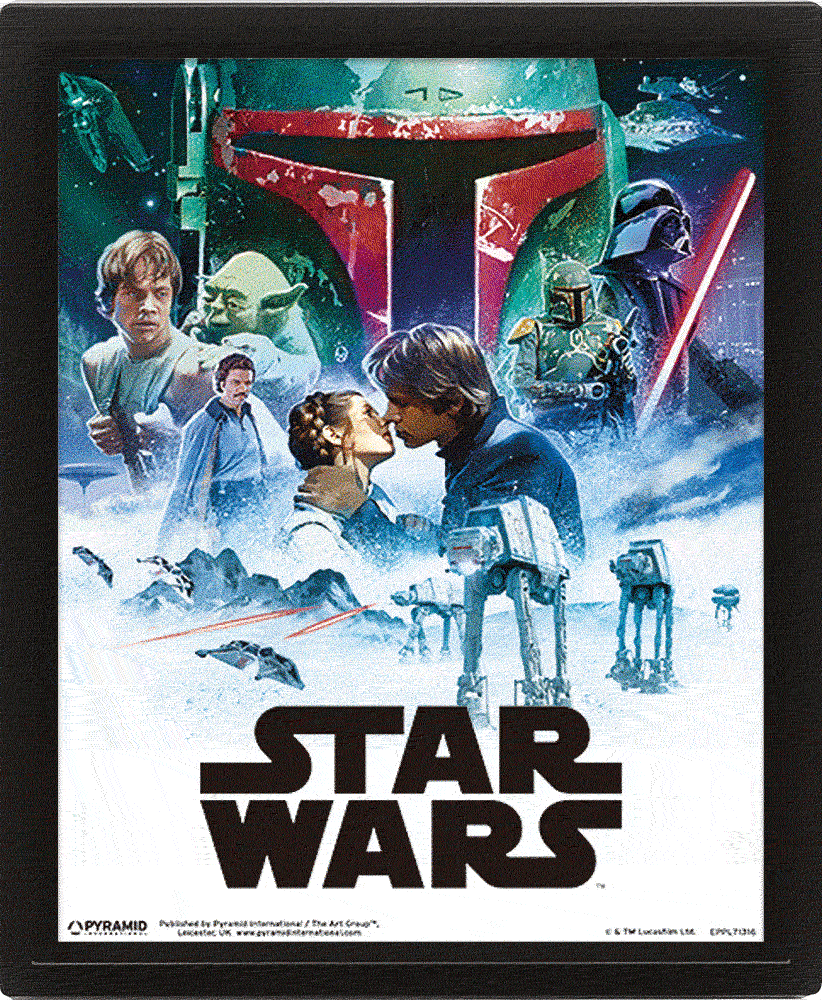Star Wars - 3D Canvas-tavla Episode IV & V