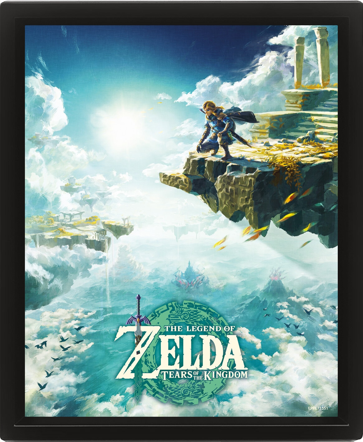 Zelda - 3D Canvas-tavla Tears of the Kingdom