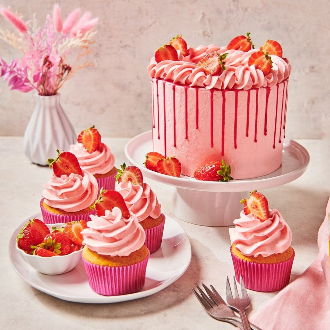 FunCakes Enchanted Cream frostingmix, jordgubb 900 gram